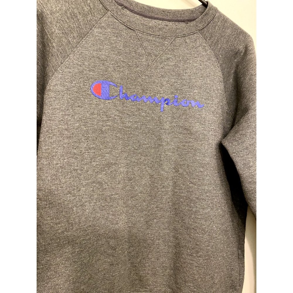 CHAMPION Women's M Gray Crewneck Pullover
